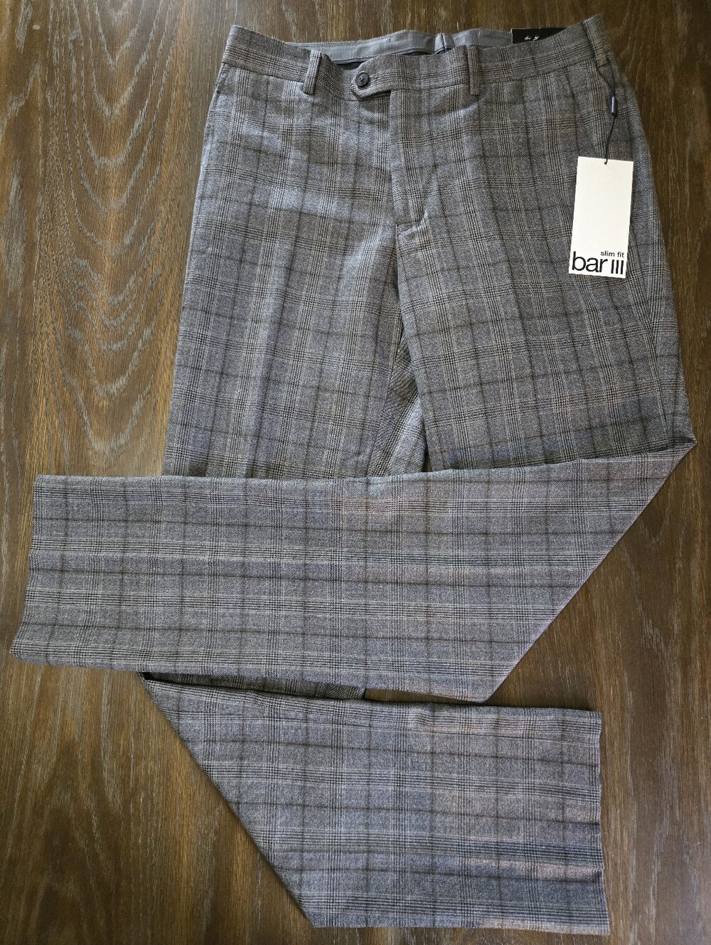 💋BAR III Plaid Wool Pants For Women